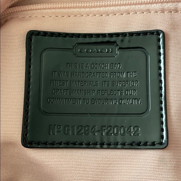 Signature Coach Handbag Crossbody Black Brown Gold - Picture 5 of 7